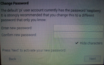passwordの設定